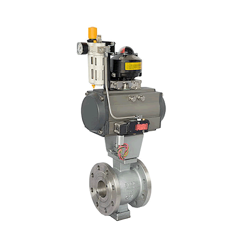 不銹鋼氣動V型球閥QV647W-16P